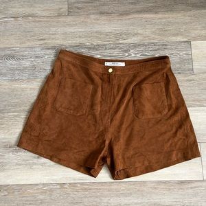 Mango Leather Shorts US 10